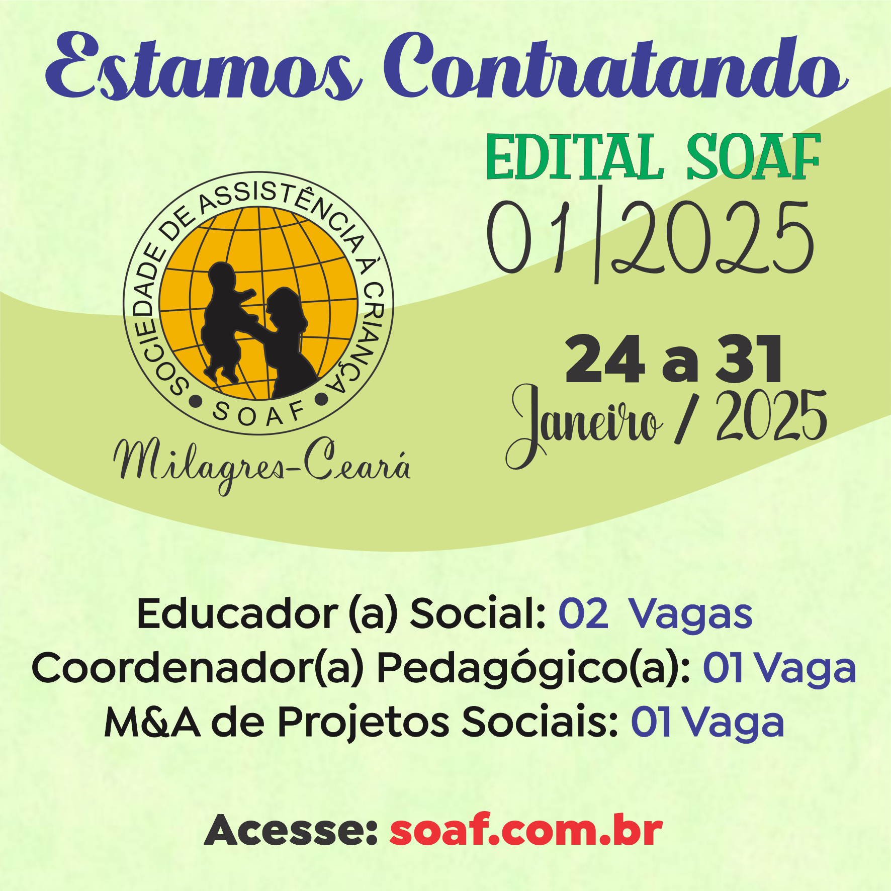 Edital 01/2025 – Seleção de Colaboradores